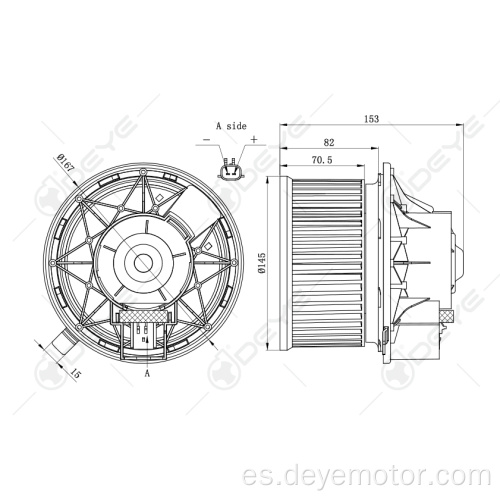 Motor del ventilador del aire acondicionado del coche para GM JEEP